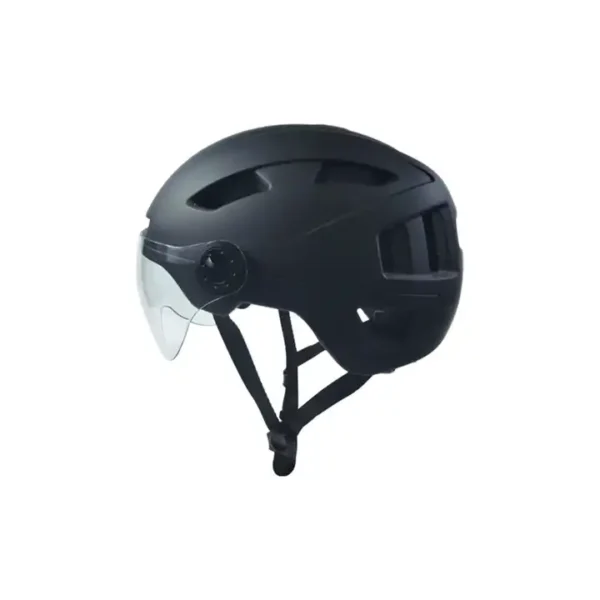 side of scooter helmet with lens