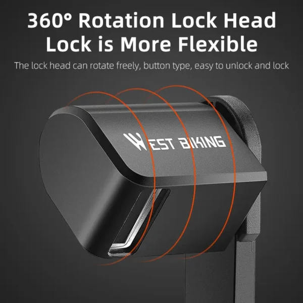 360 Rotation Anti-Theft Folding Bike Lock