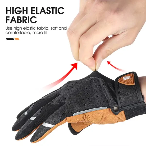 Elastic Fabric Bike Gloves