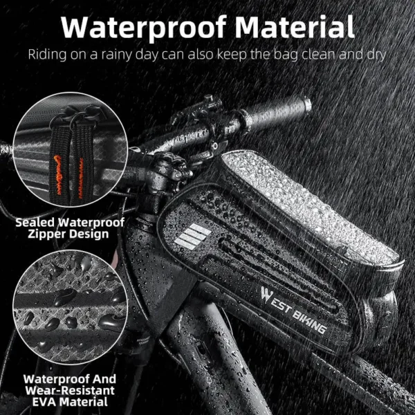 Waterproof Bike Front Tube Bag