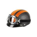 Retro | Vintage Look | Orange | Googles and Helmet