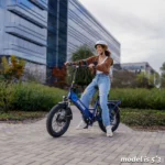 F2 Foldable Electric Bike 2.0 Blue Color