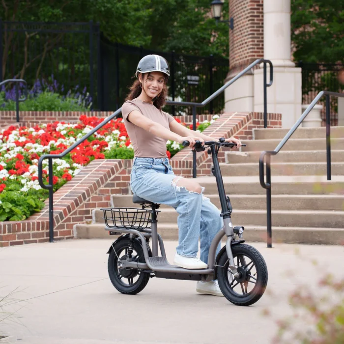 Flex Voyager E-Scooter With Seat Riding