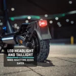 GX Zero Dual Motor Electric Scooter Romovable LED Headlight and Taillight