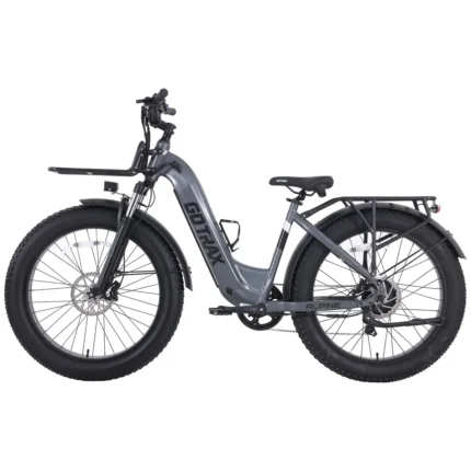 Gotrax Alpine Fat Tire eBike Gray Side View