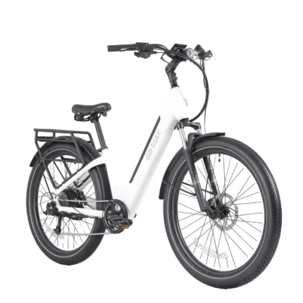 Gotrax CTI 3 Step Through Electric Bike (White) Front