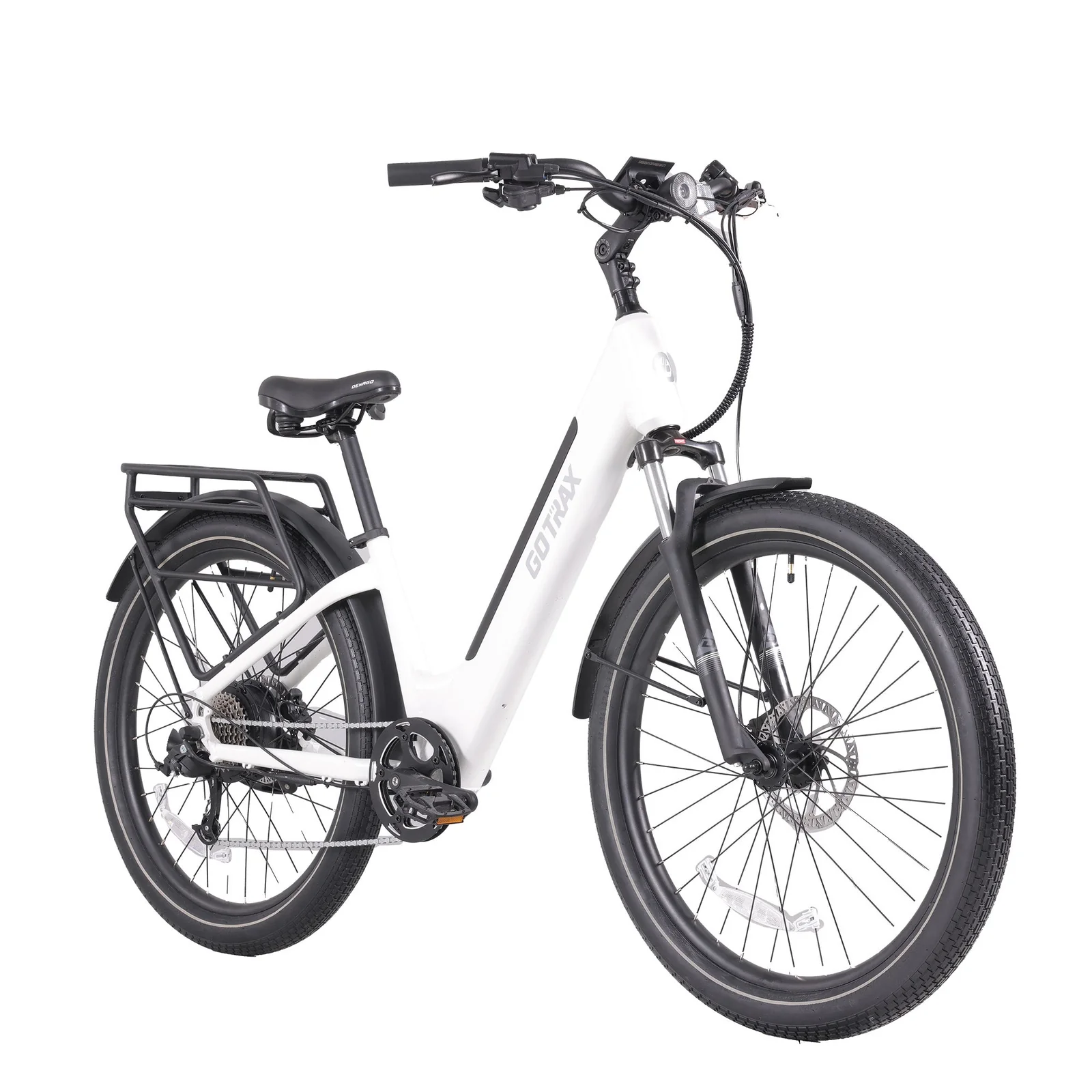 Gotrax CTI 3 Step Through Electric Bike (White) Front Gotrax CTI 3 Step Through Electric Bike (White) Front