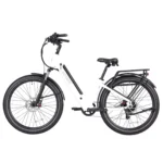 Gotrax CTI 3 Step Through Electric Bike (White) Side View