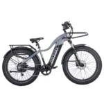 Gotrax Tundra Fat Tire Electric Bike - Step Over (Gray with Rack)