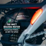 Gotrax Tundra Fat Tire Electric Bike Step Thru (Black) Motor