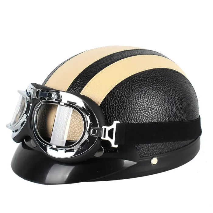 Vintage Design Half Face E-bike Helmet