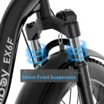 Hiboy EX6F Low-Step Foldable Electric Bike - Front Suspension