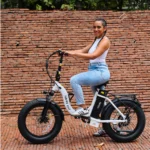 Hiboy EX6F Low-Step Foldable Electric Bike - White with Model