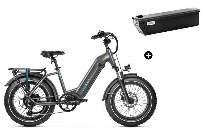 Magicycle Ocelot Pro Long Range Step-Thru Fat Tire Electric Bike - Battery