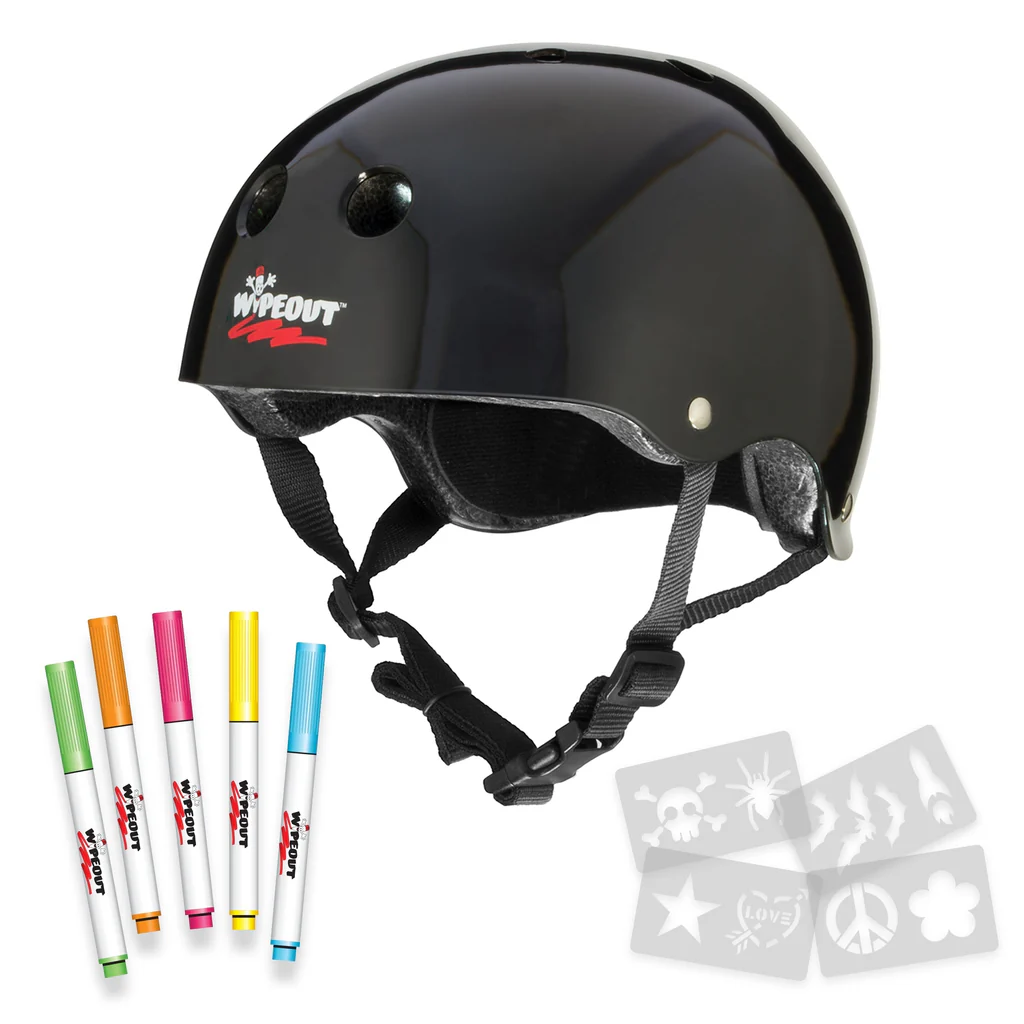 Wipeout™ Dry Erase Helmet - Black Wipeout™ Dry Erase Helmet - Black