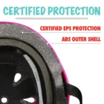 Wipeout™ Dry Erase Helmet - Neon Pink - Certified Protection