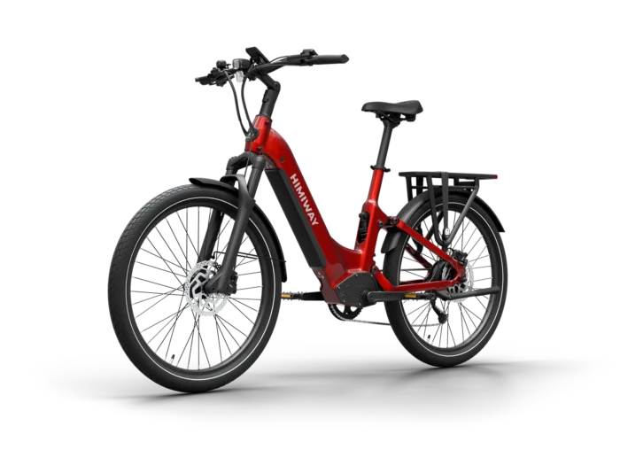 A7 : Full Suspension Commuter eBike ST - Red