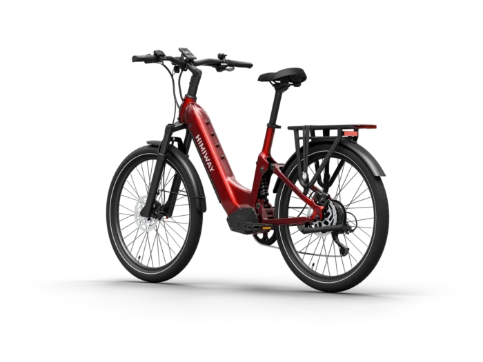 A7 : Full Suspension Commuter eBike ST - Red Back