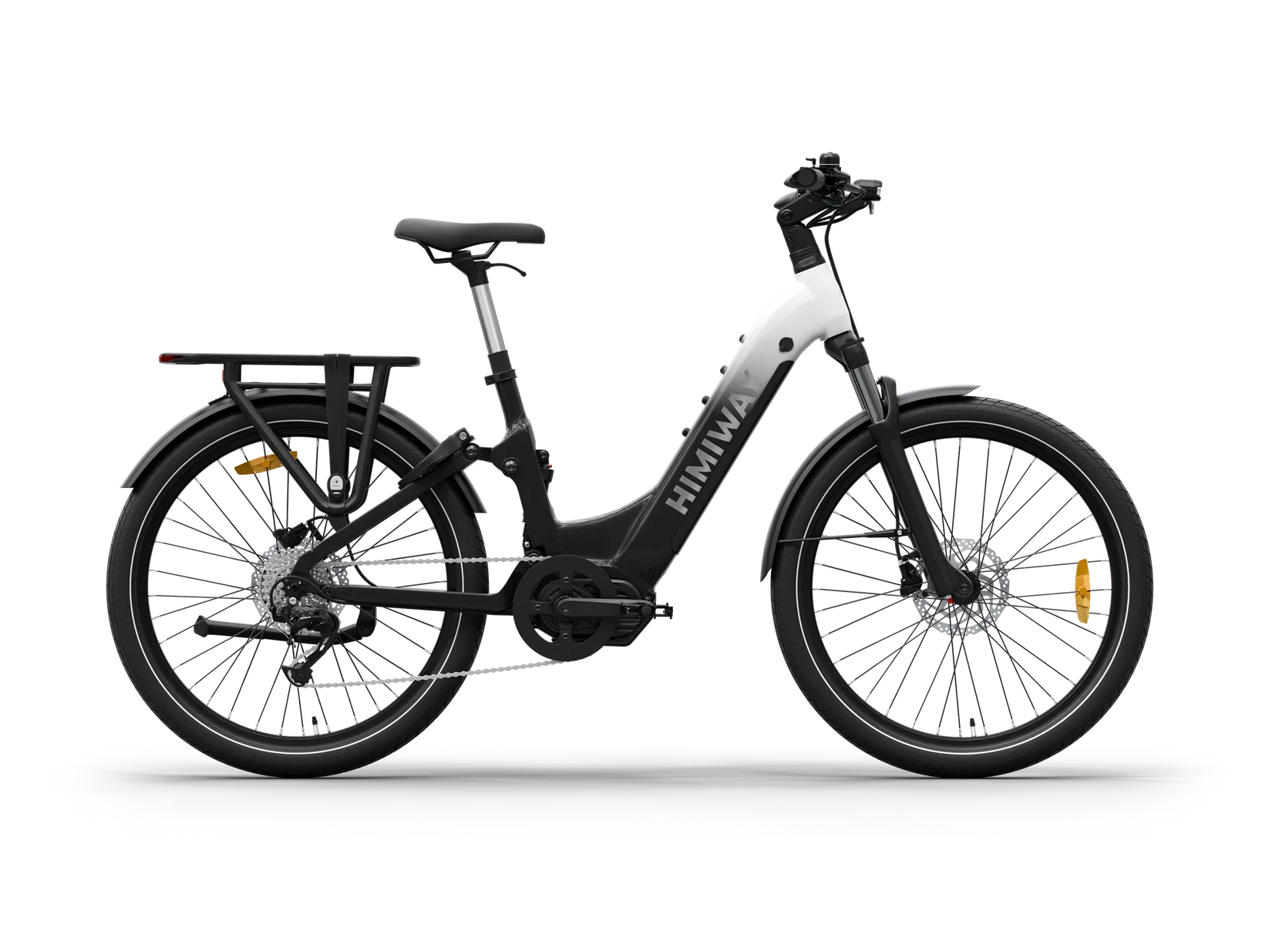 Himiway A7 Pro : Urban Electric Commuter Bike ST - Black & White Himiway A7 Pro : Urban Electric Commuter Bike ST - Black & White