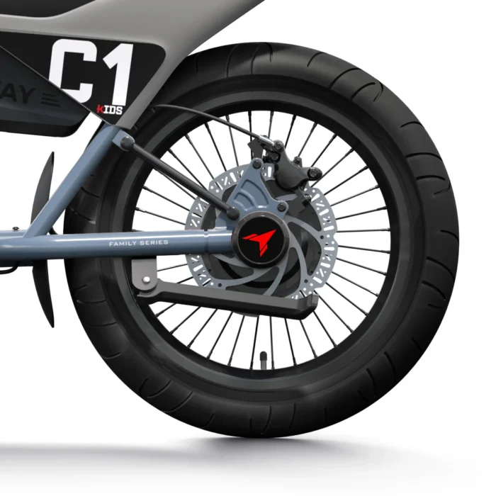 Himiway C1 Kids e-Bike | Bluish Gray - Back Motor