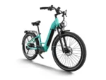 Rambler : Electric City Commuter Bike - Ocean Blue - Front View