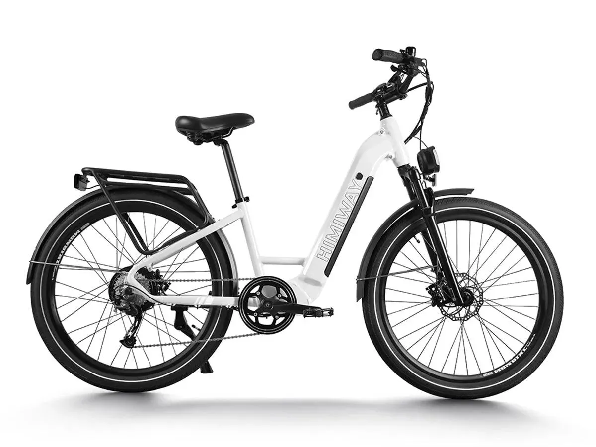 Rambler : Electric City Commuter Bike - White Rambler : Electric City Commuter Bike - White