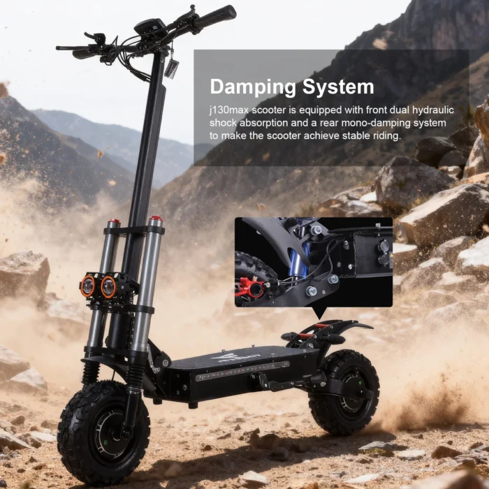 Freeboy J30 MAX Electric Scooter - Damping System