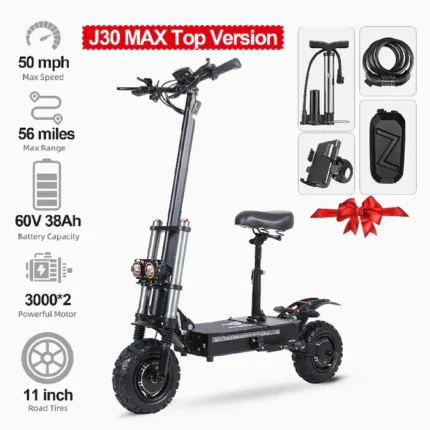 Freeboy J30 MAX Electric Scooter - With Seat