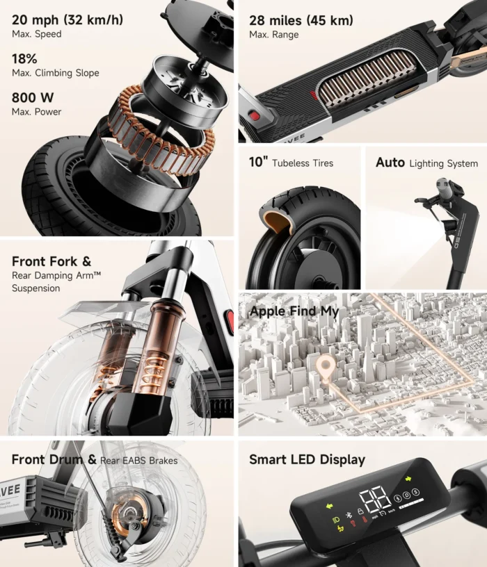 NAVEE G5 Electric Scooter - Details
