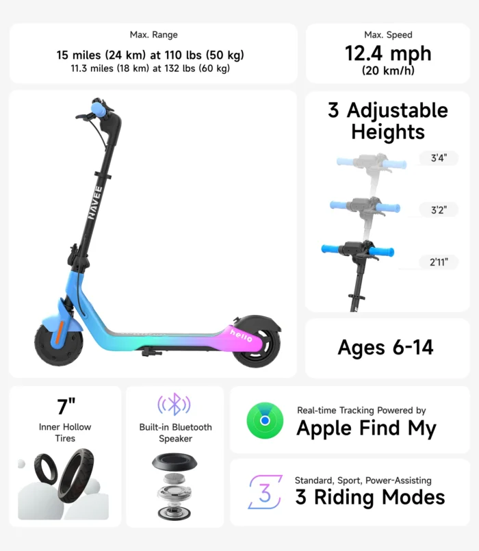 NAVEE K100 Max Kids E-scooter - Image 2